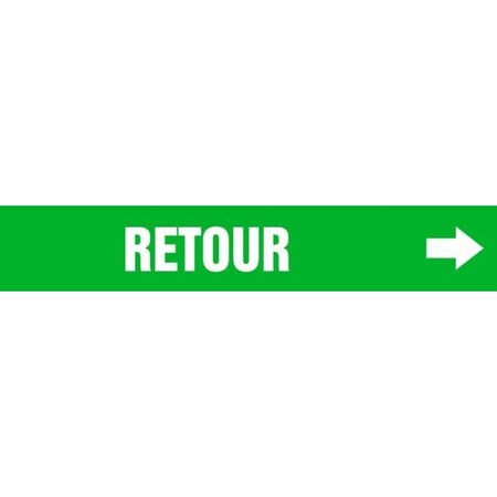 Accuform FRENCH PIPE MARKER RETURN LANGUAGE CRPK613STE CRPK613STE
